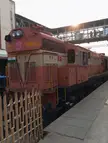 An On-the-move shot of an Indian Railways Diesel train(very rare)
