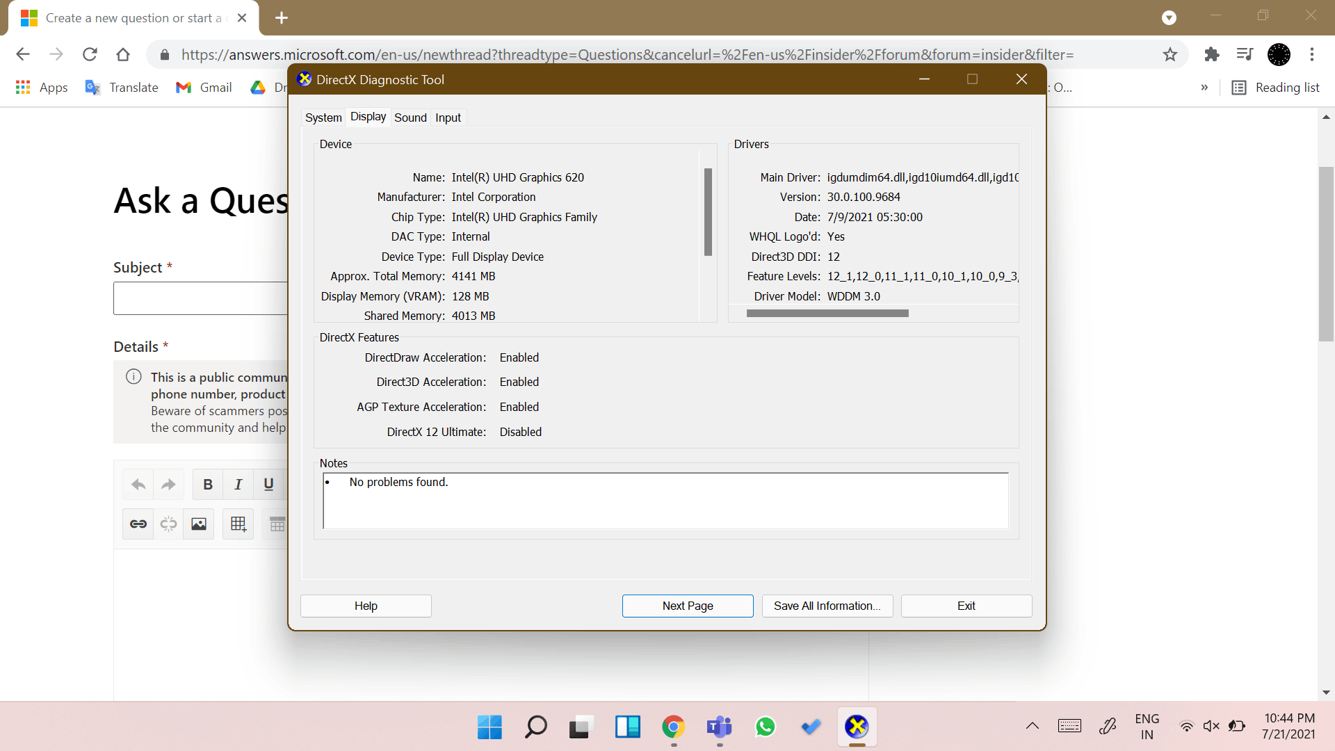 Help with directx 12 ultimate disable | Scrolller