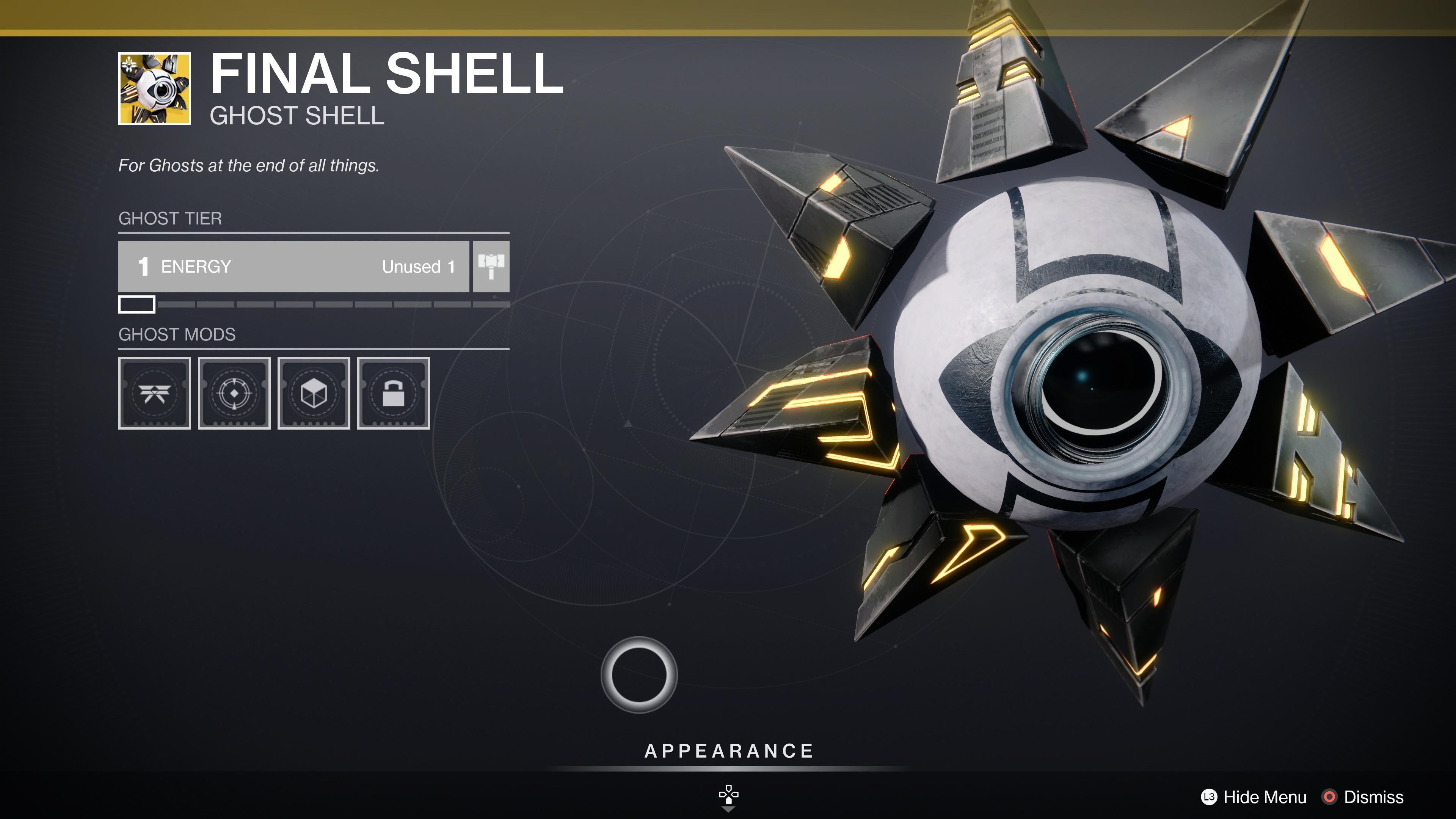 Just realized that the final shape ghost shell is the Witness’s eye ...