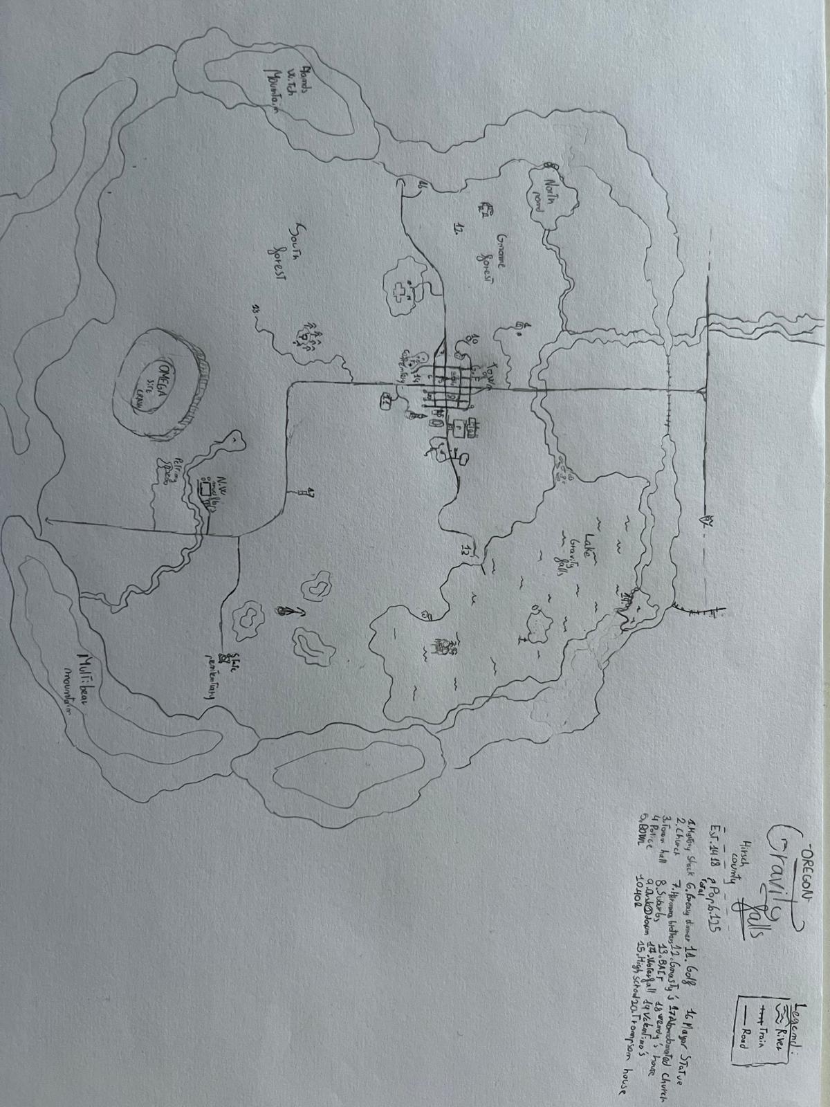 Gravity Falls Map : | Scrolller