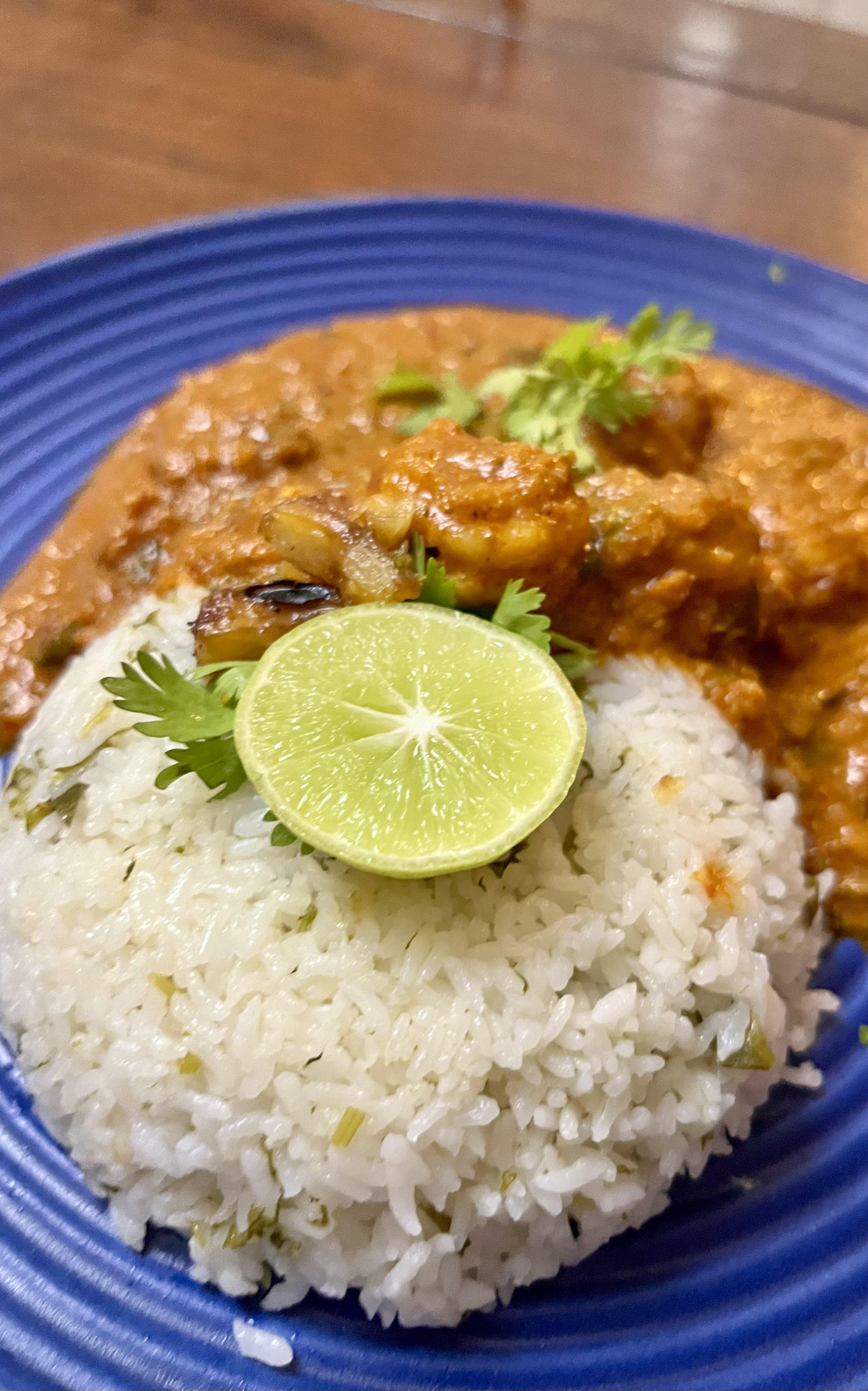 [homemade] Goan Prawn Curry & Coconut Rice | Scrolller