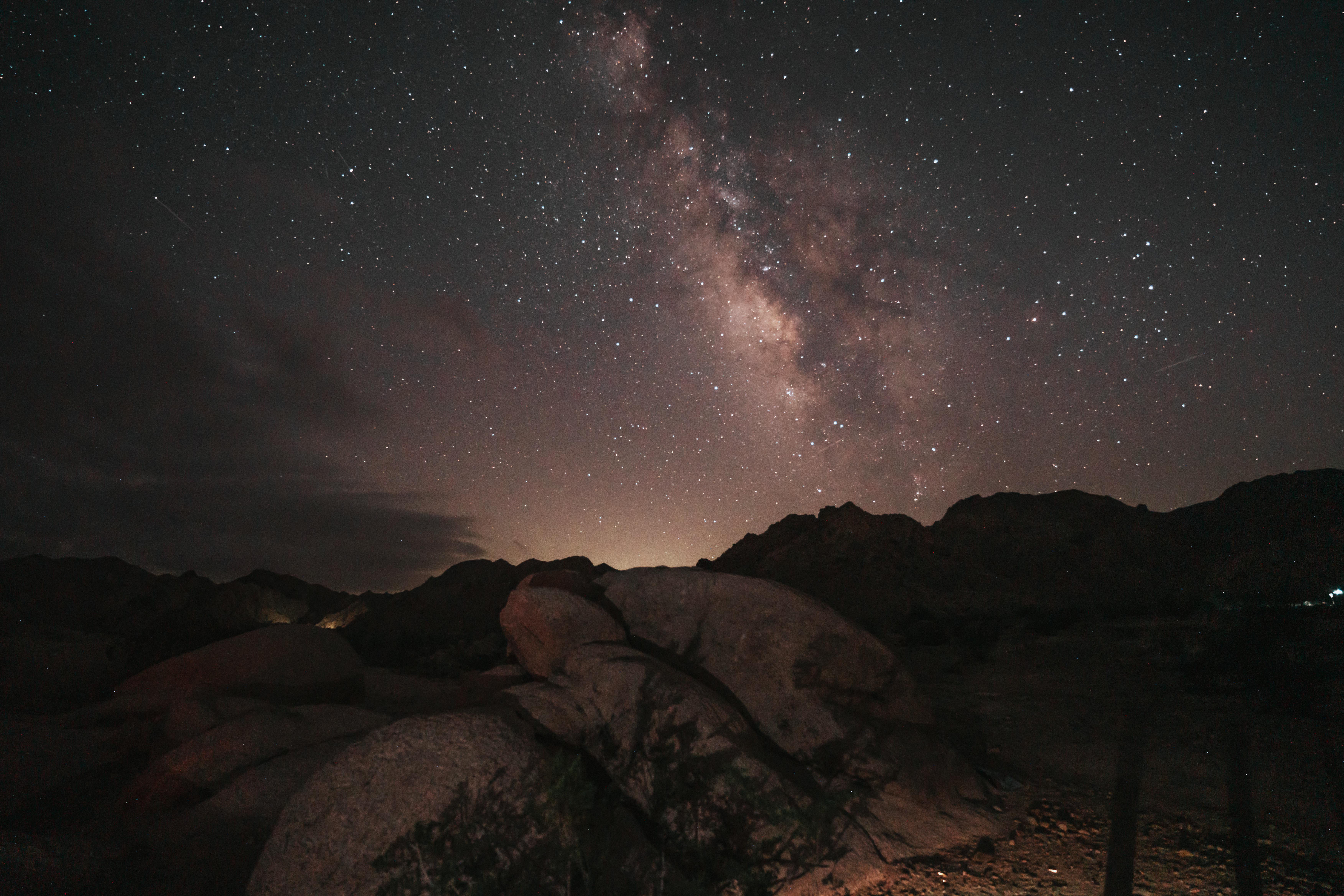 Night sky California desert
