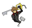 Sora Who Is Worthy (Kingdom Hearts Marvel idea) (Commission Artwork by McAshe)
