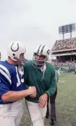 Two AFL legends- Johnny Unitas and Joe Namath, 1960s