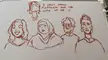 drew some of the contestants on my whiteboard