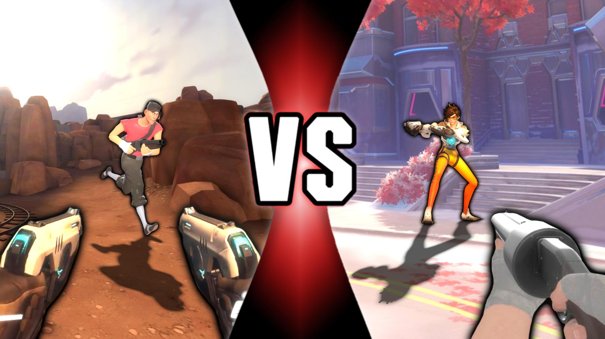 “Run It Back” Scout vs Tracer (Team Fortress 2) vs (Overwatch) | TN ...