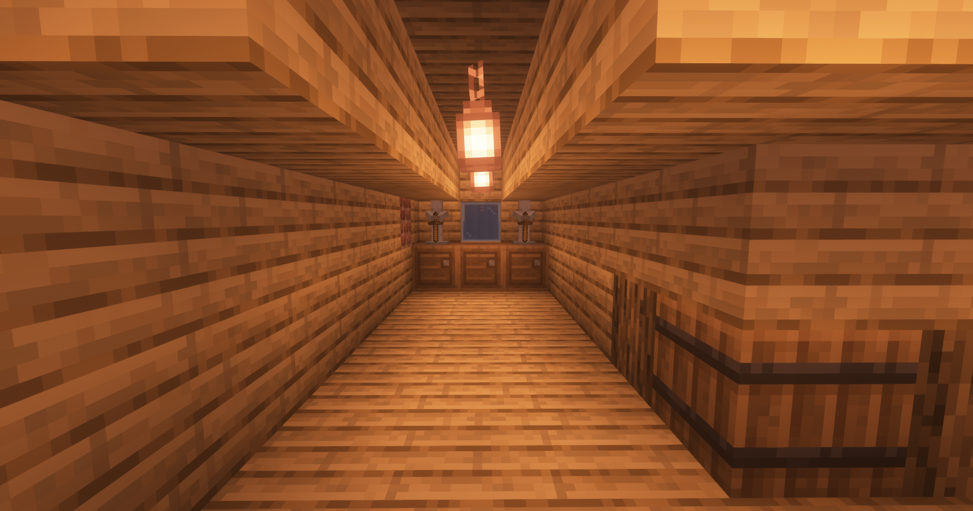 First time trying to build a medium size survival hut. (Modpack better Minecraft)