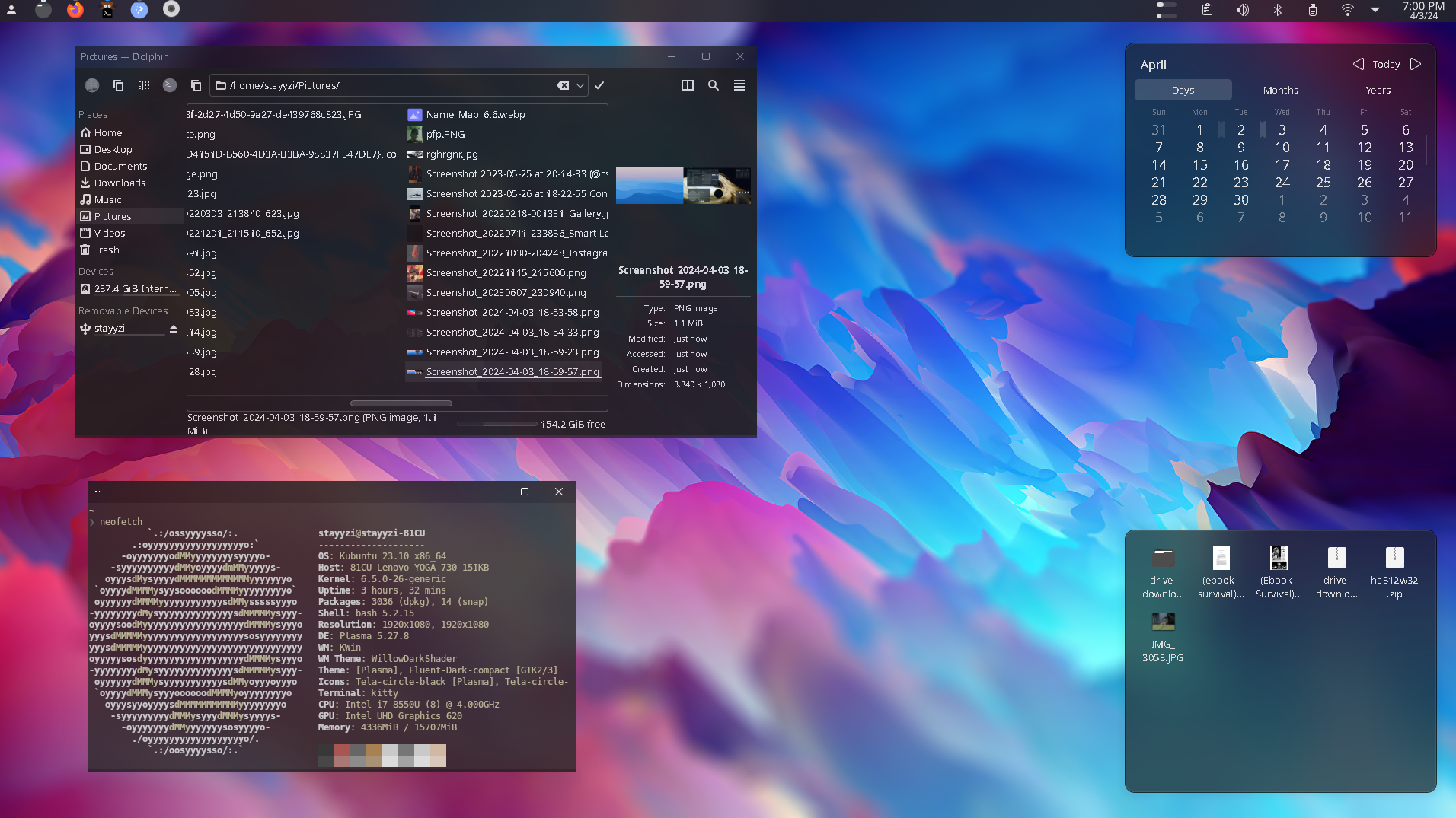 [Plasma] My Ubuntu first rice, I like how it can go with almost any ...