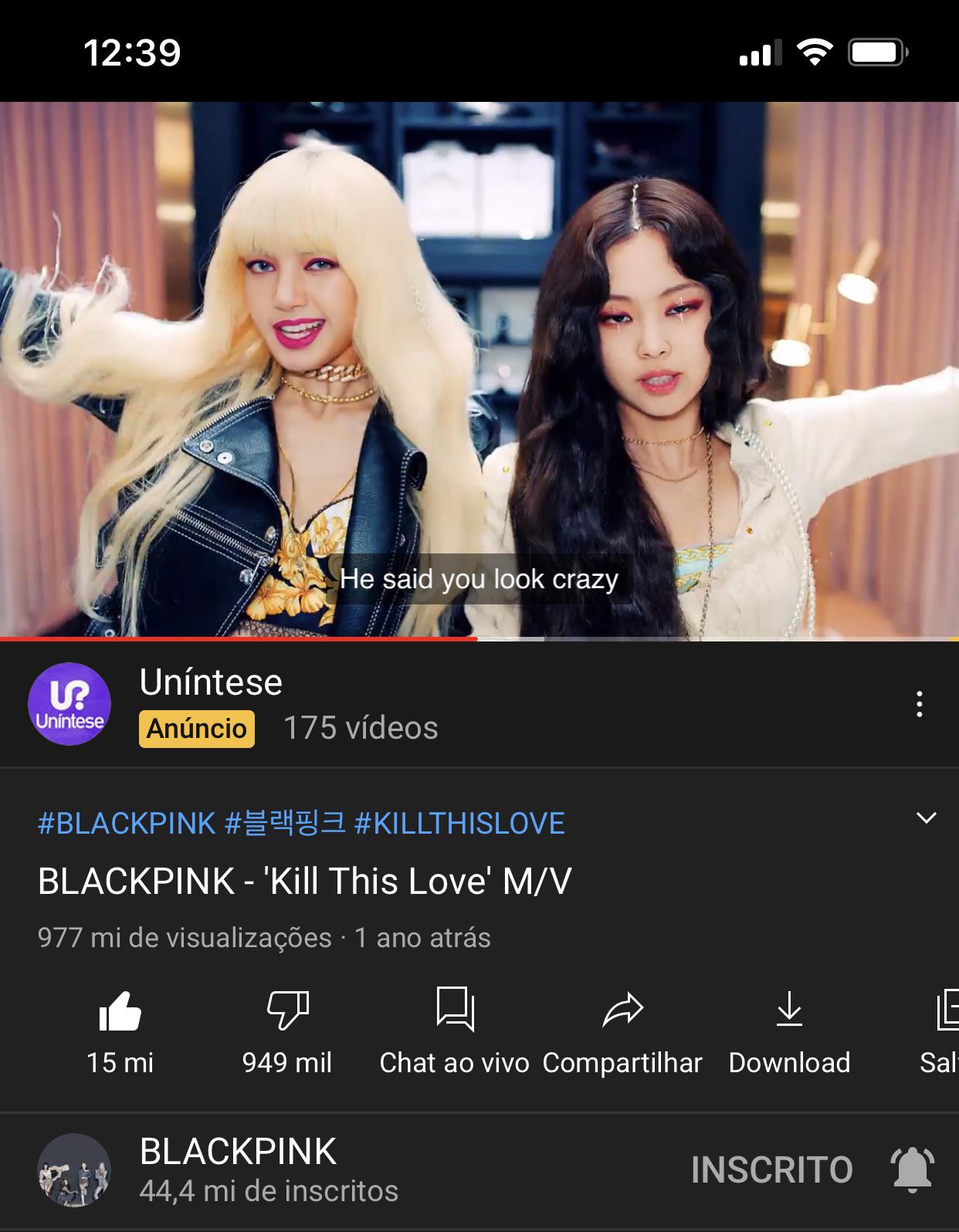 200823 Kill This Love By Blackpink Has Now Surpassed 15m Likes On Youtube It Is Their Second Mv