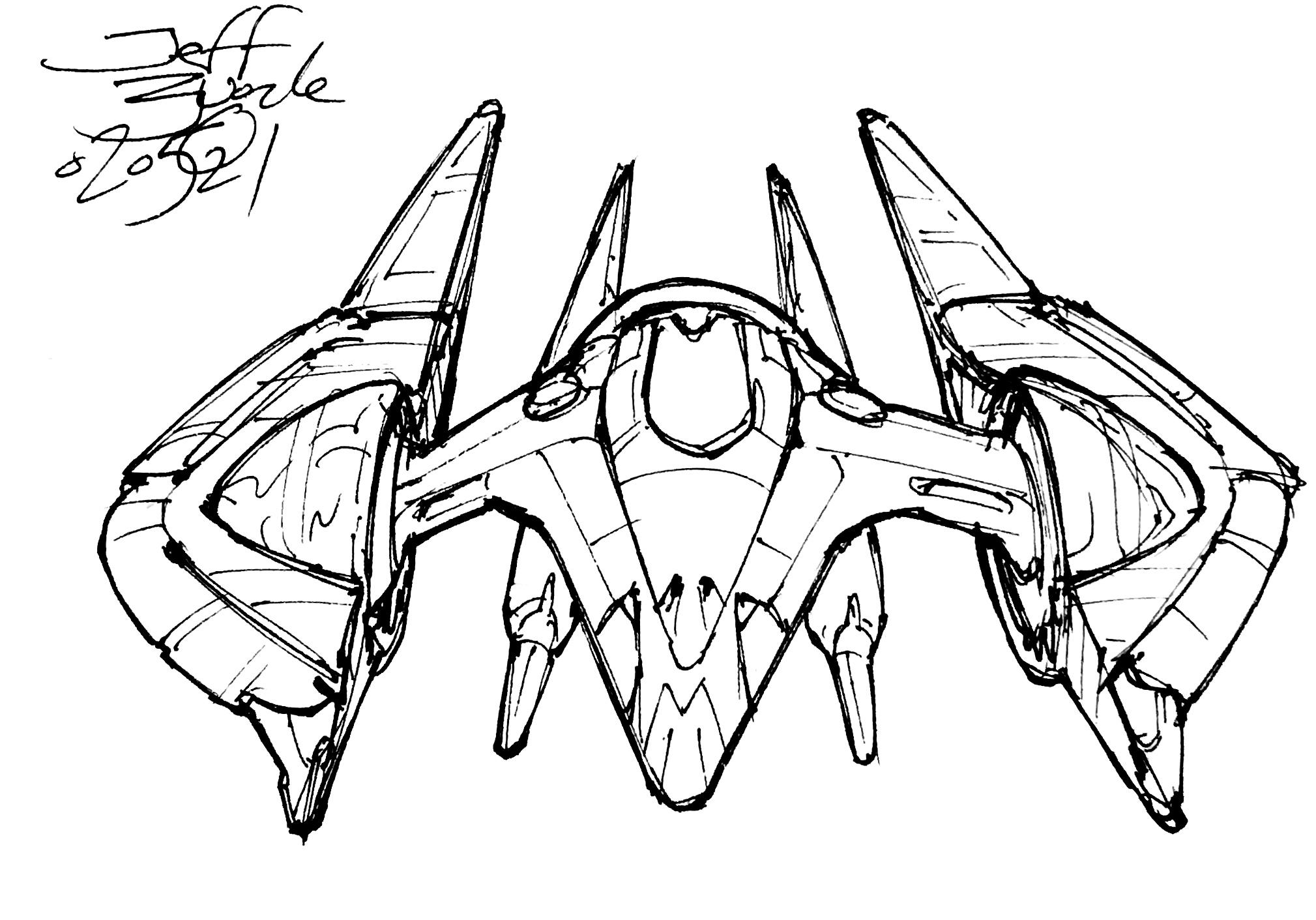 20200205 Free Friday Spaceship Sketch by me | Scrolller