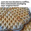 Why does the waffle taste sour