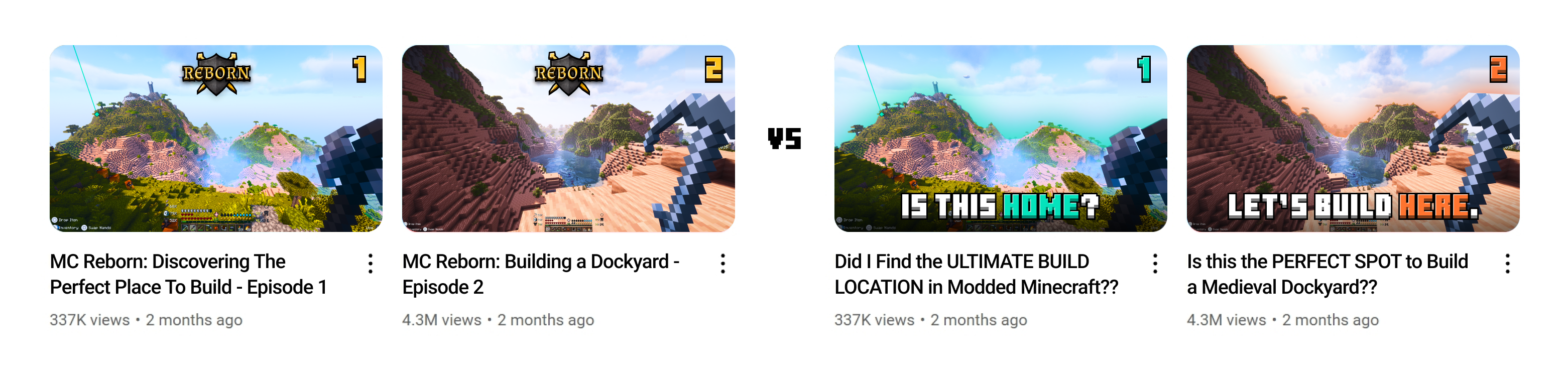 Which thumbnail style do you prefer? What about the titles? (Left vs ...