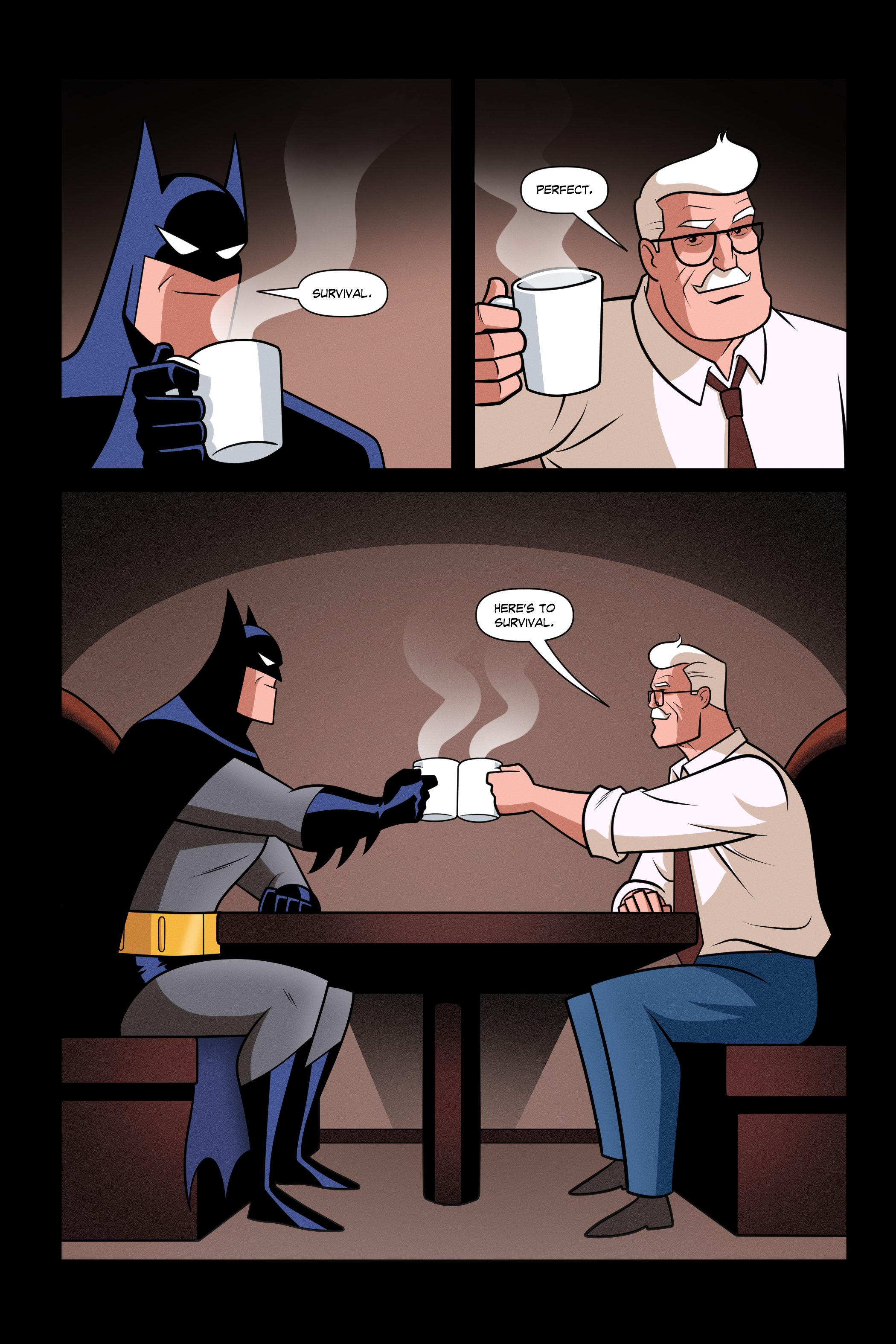 We made a Batman Animated Series comic for New Year, hope you enjoy ...