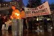 Mike Prysner and other US armed forces veterans burning their uniforms in solidarity with Palestine and Aaron Bushnell