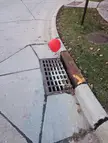 Someone made a Pennywise reference on my street for Halloween.