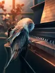 Piano Lesson by artist Cyril ROLANDO