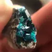 Dioptase on Plancheite