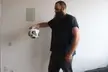 Man with a football 