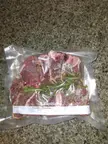 Lamb chops ready for the hot tub.