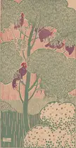 Green Tree Library poster [detail] (1894) by Henry McCarter
