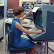 Vintage computer office model - 1960s
