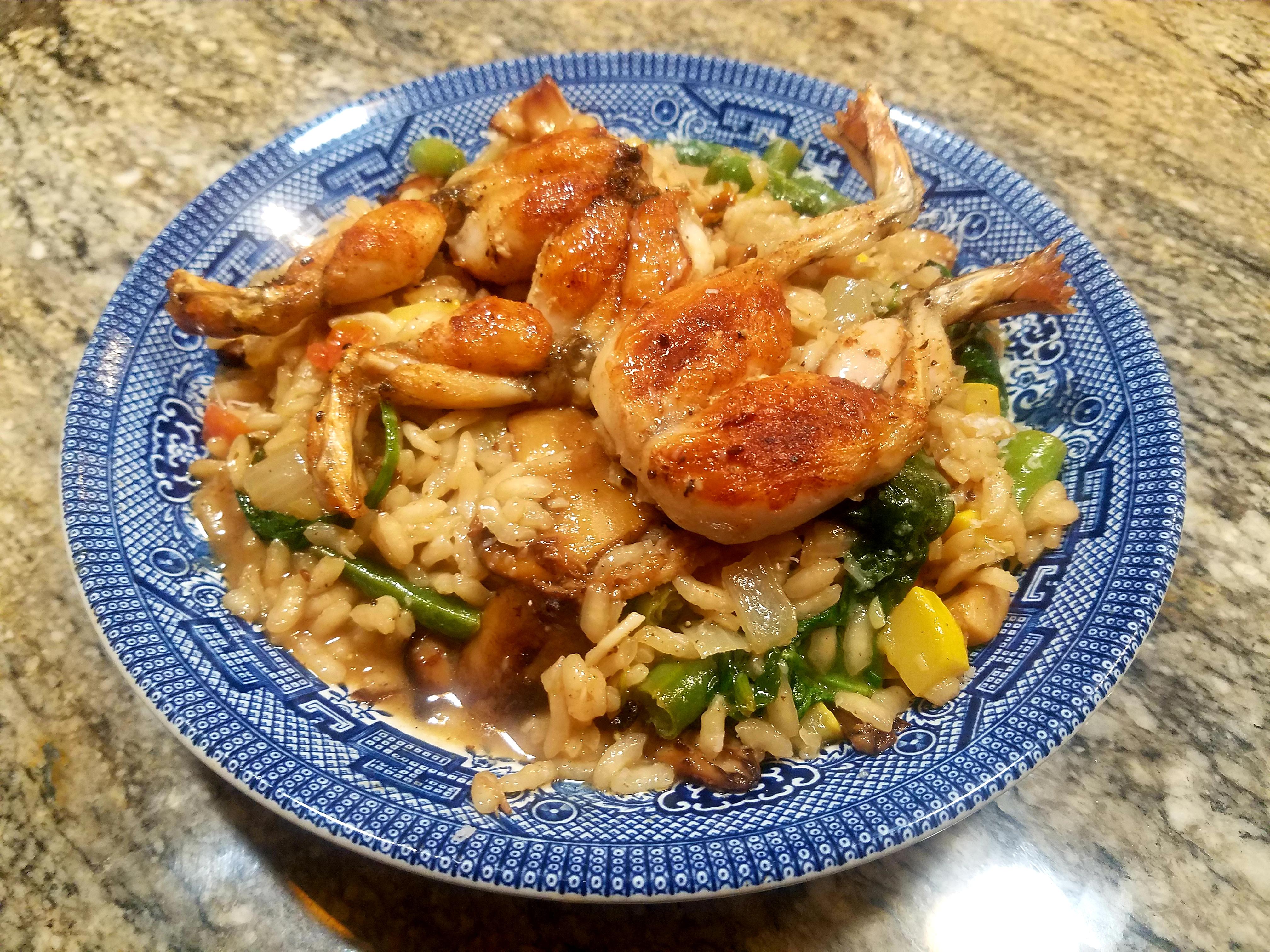 [Homemade] Frog Legs & Risotto | Scrolller
