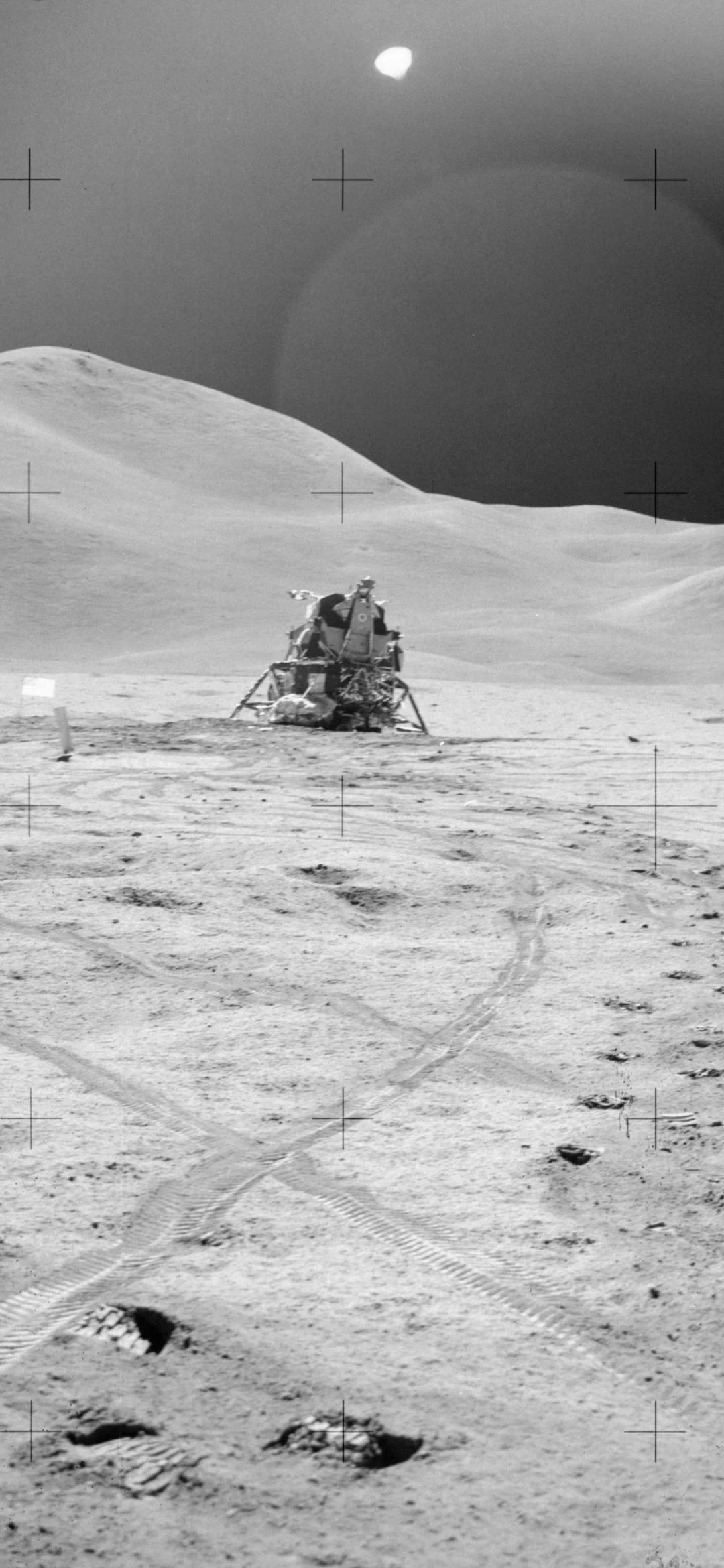 landing site of Apollo 15, the hardest landing on the moon in the ...