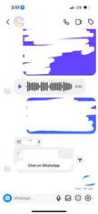 Does anybody know how to activate this “chat on WhatsApp” button on Instagram DM? 