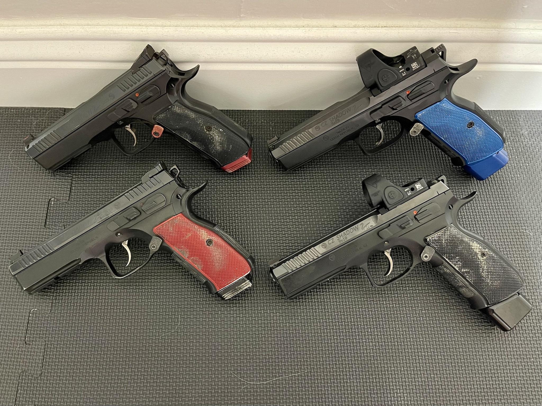 My pistols for USPSA competition