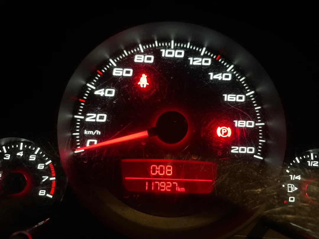 What are these 3 red lines are standing for on the speedometer? (30,50 ...