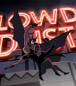 A recreation of Batman's first appearance in the style of Caped Crusader (art by me)