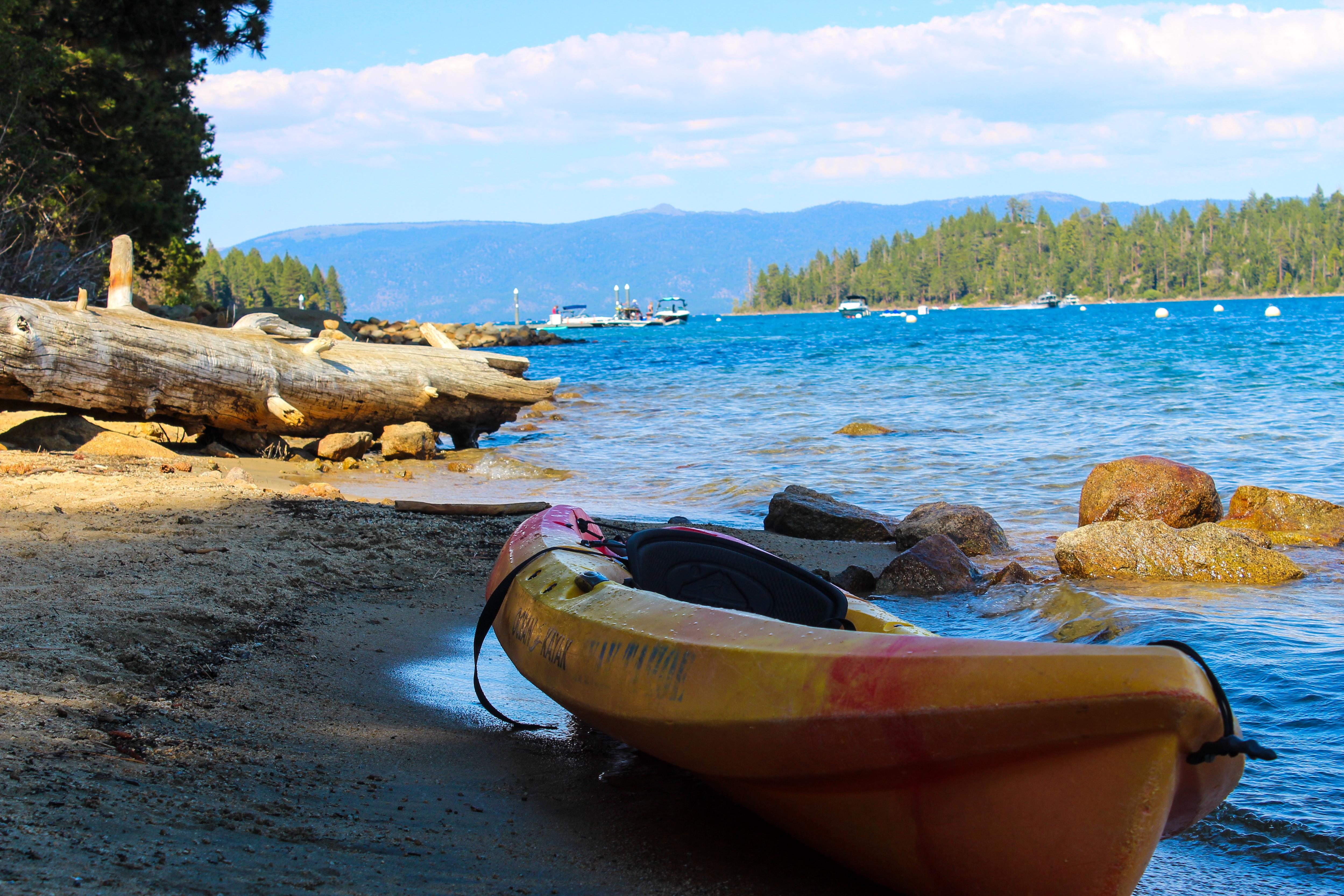 Kayak at Emerald Bay, Lake Tahoe
