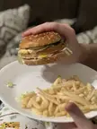 McDonald’s accidentally gave me two top buns!