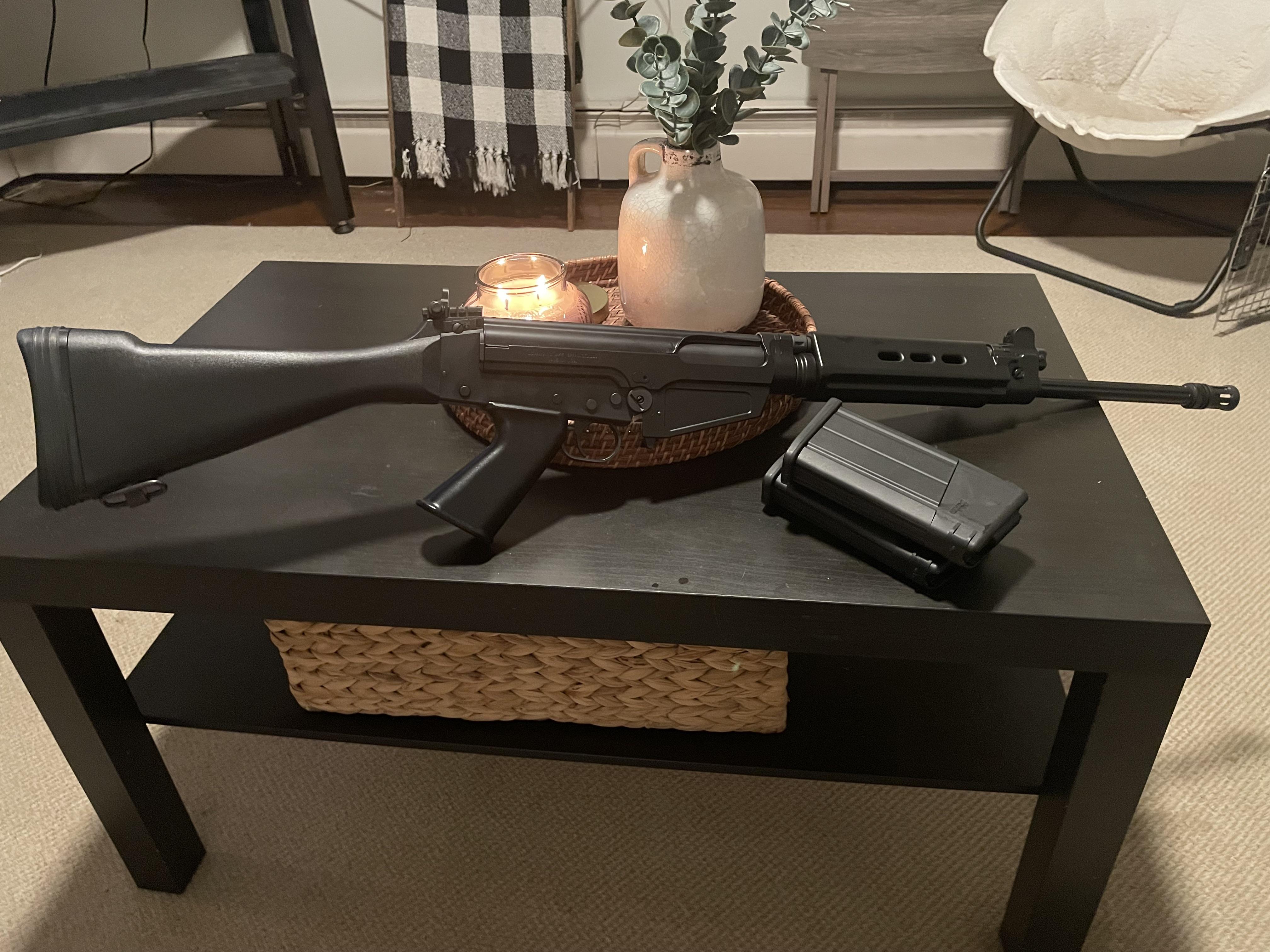 Scope mount for an FAL