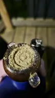 The silent king, the scraped together kief bowl before re-up day