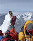 This is disgraceful. The queue to Mount Everest yesterday,