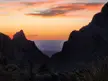 Sunset in the Chisos Mountains. Big Bend (Window View Trail).