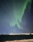 Aurora Borealis over Fort Wainwright Alaska this morning