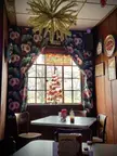 Local bar nook on a dreary December day. Midwestern US.