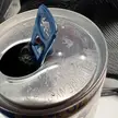 My Red Bull had condensation that created the logo perfectly through the tab