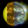 Visualization of the layers of the Sun through various SDO data and metadata.