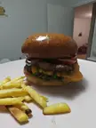 Homemade smash burger 