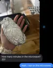 Not in the microwave