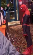 Spoderman making an appearance at the No Way Home opening night