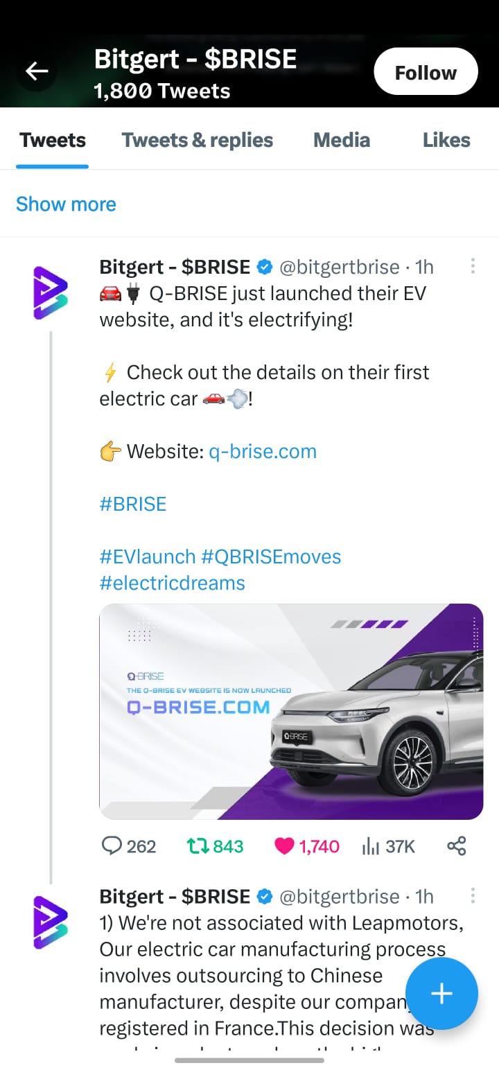 BITGERT bride EV car Q-Brise launch