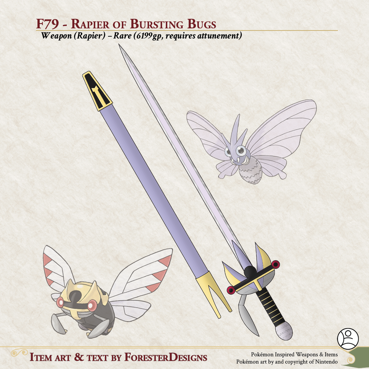 F79 - Rapier of Bursting Bugs by ForesterDesigns | Scrolller