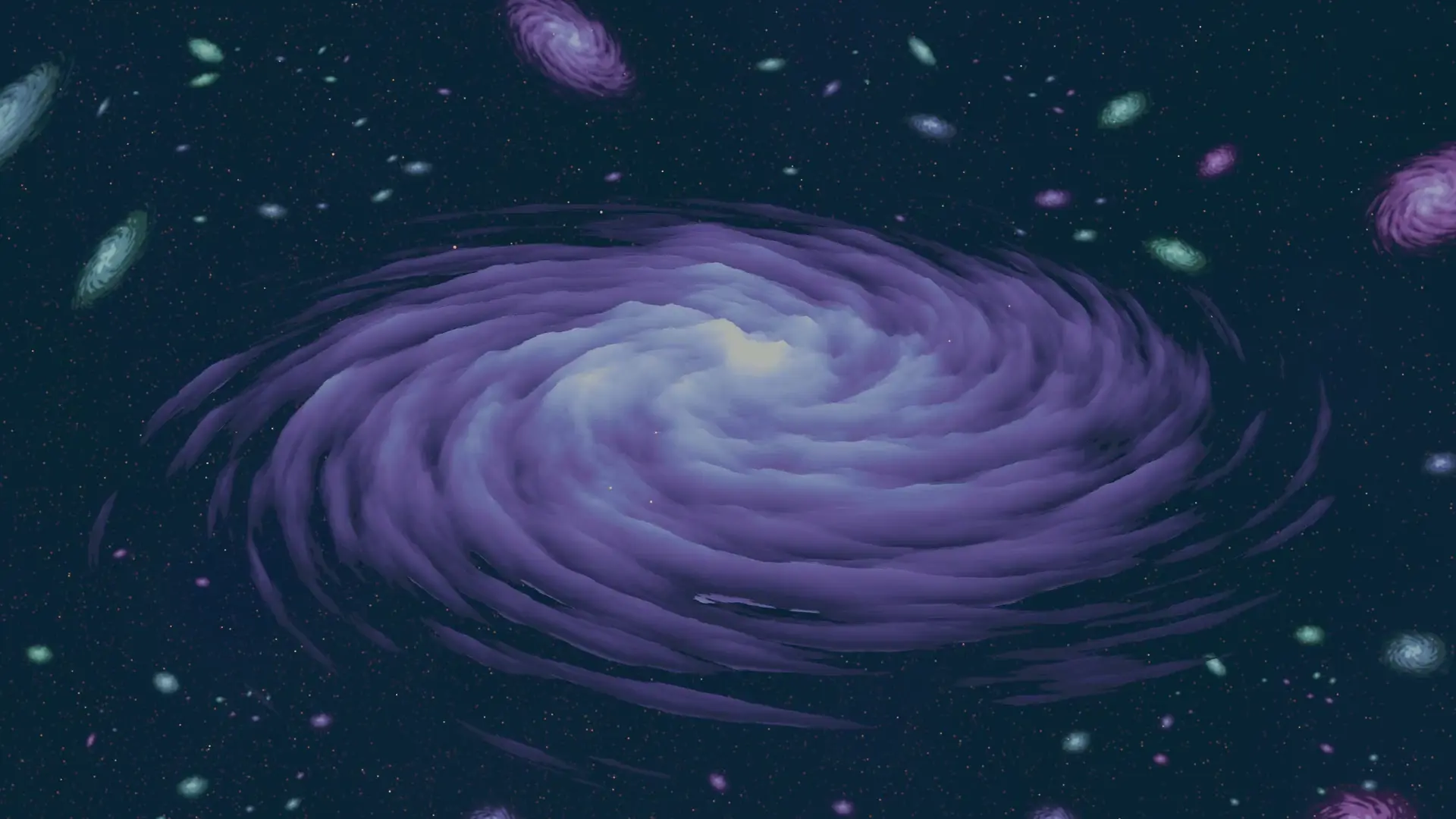 3D procedural galaxies