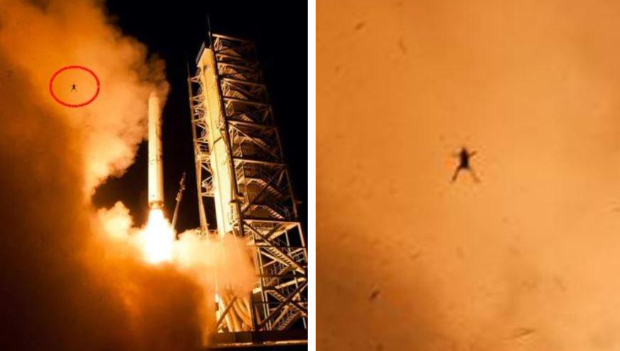 The poor frog that was flung into the air and captured by a NASA camera during the LADEE shuttle launch in Virginia on September 6, 2013