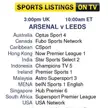 Guide to watching The Arsenal vs Leeds on TV