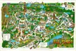 Theme Park Souvenir Maps (Pictured Six Flags 1991)